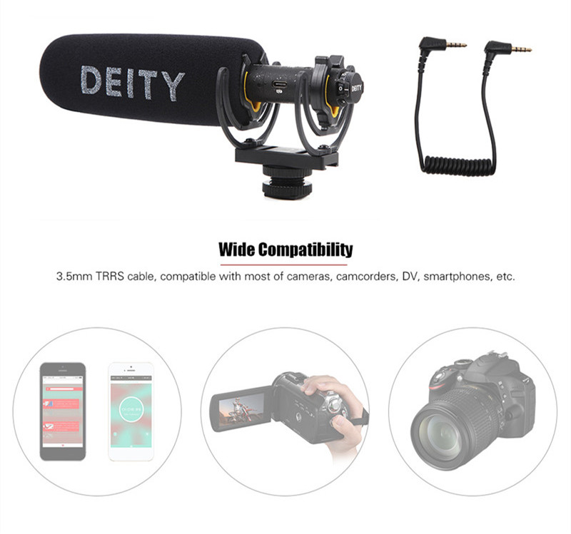 Deity V-Mic D3 Pro Broadcast Super-Cardioid Shotgun Microphone for DSLR Phone