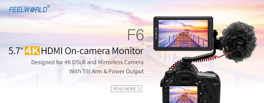 Feelworld F6 Plus 3D LUT Touch Screen On Camera Video Field Monitor