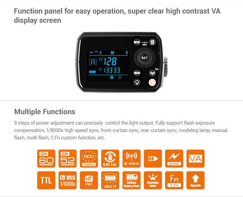 Godox AD200 Pro 200Ws 2.4G Flash Strobe Godox AD200 Pro 200Ws 2.4G Flash Strobe