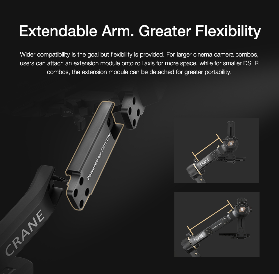 ZHIYUN crane 3S-E 3-Axis handheld stabilizer camera gimbal