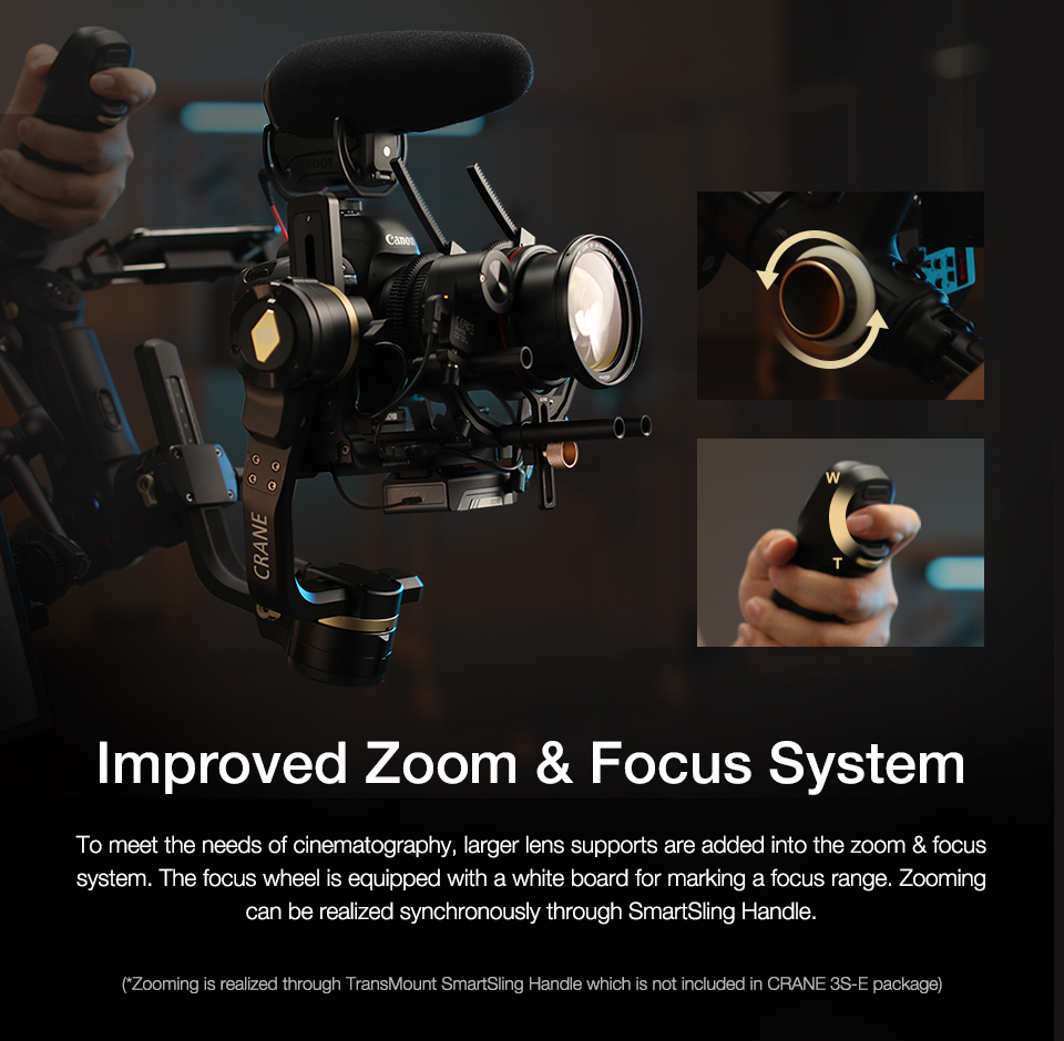 ZHIYUN crane 3S-E 3-Axis handheld stabilizer camera gimbal