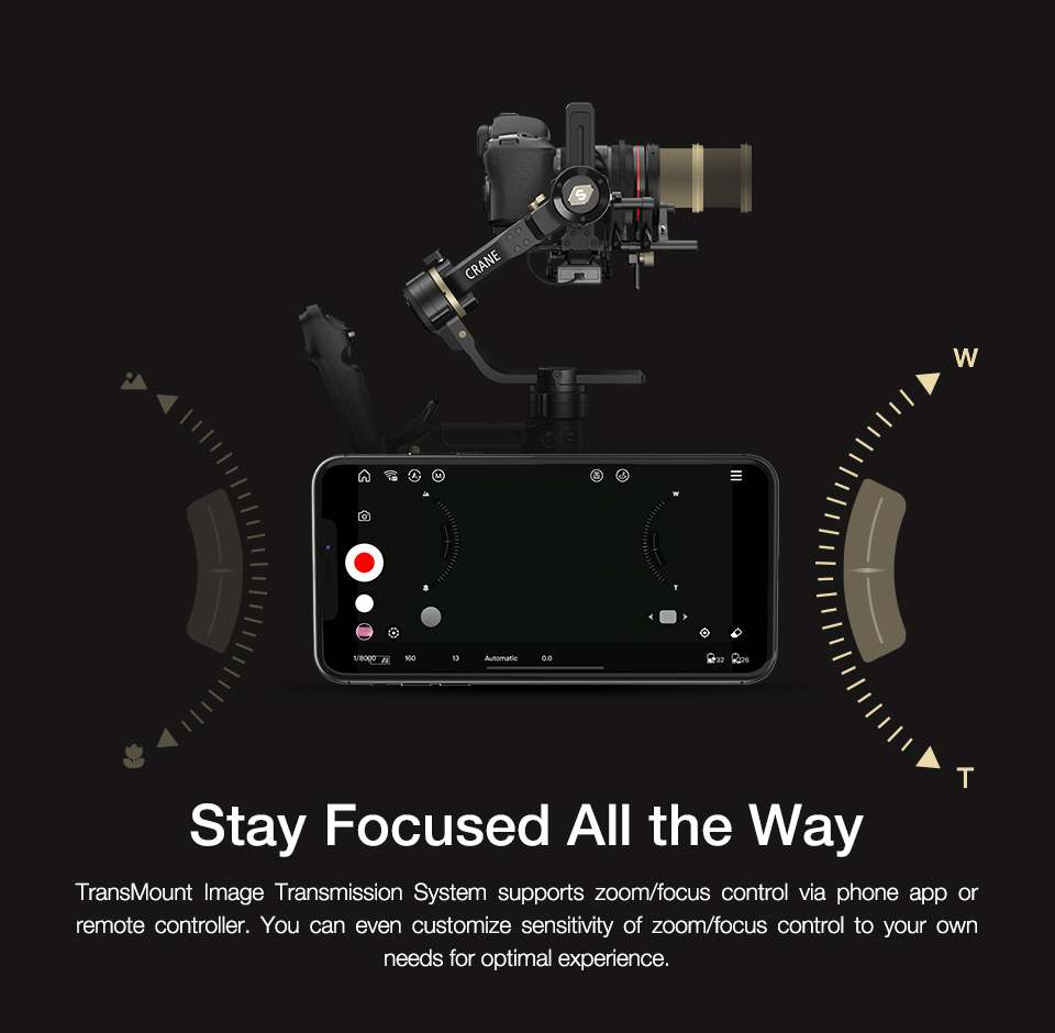 ZHIYUN crane 3S-E 3-Axis handheld stabilizer camera gimbal