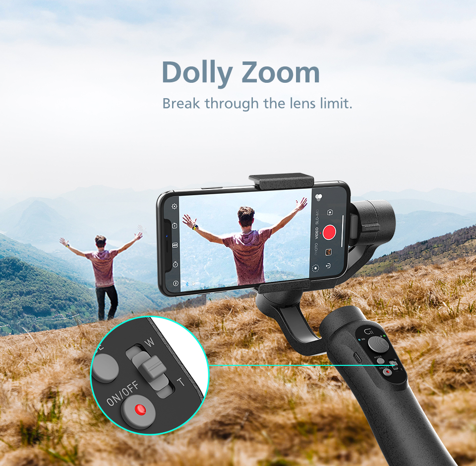 Zhiyun CINEPEER C11 mobile gimbal 3-Axis handheld stabilizer for iPhone/Samsung 
