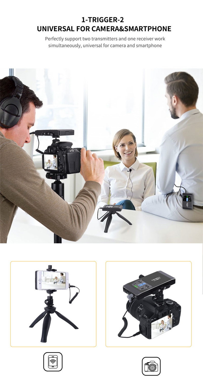 Comica CVM-WS60 UHF wireless DSLR microphone