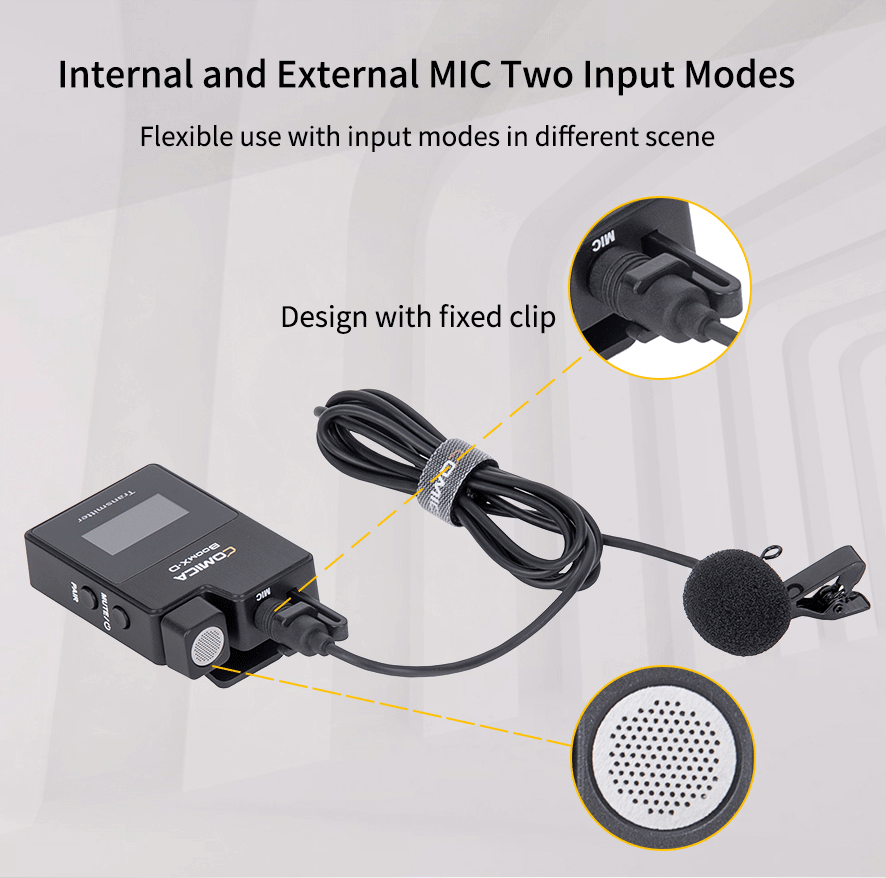 Comica BoomX-D2 2.4G wireless microphone transmitter receiver set