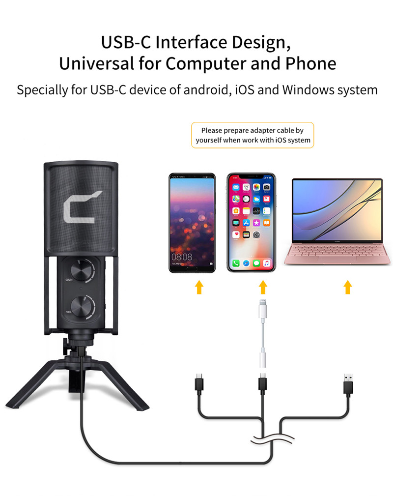 COMICA STM-USB versatile USB microphone