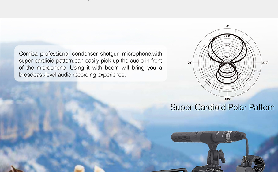 COMICA CVM-VP2 Super Cardioid Condenser Shotgun