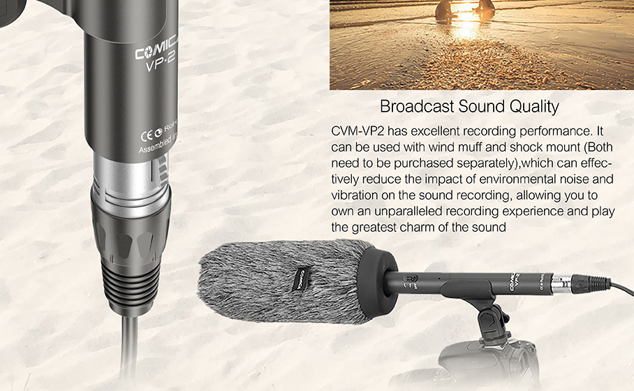 COMICA CVM-VP2 Super Cardioid Condenser Shotgun