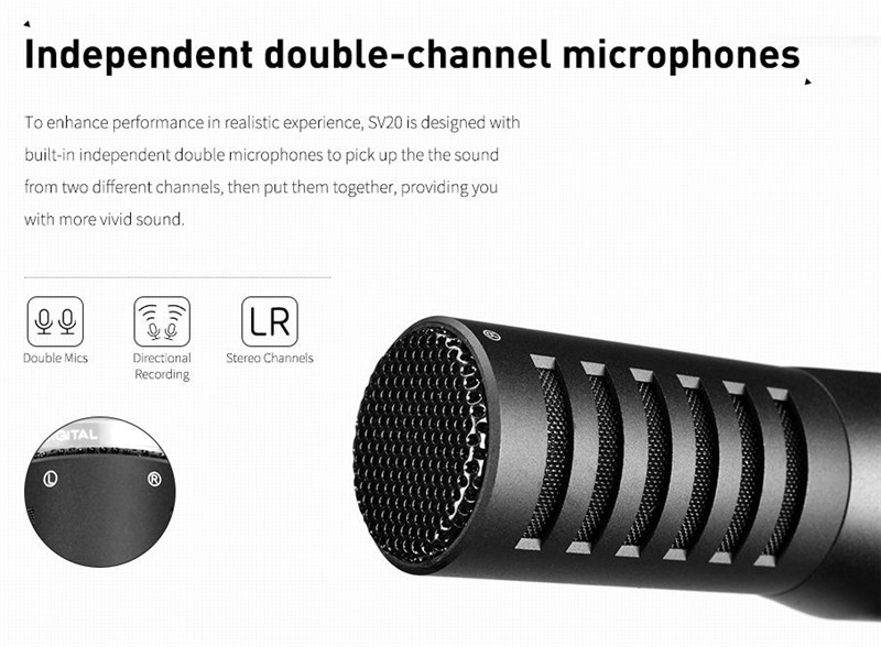 COMICA CVM-SV20 Directional Condenser Shotgun On-Camera Microphone