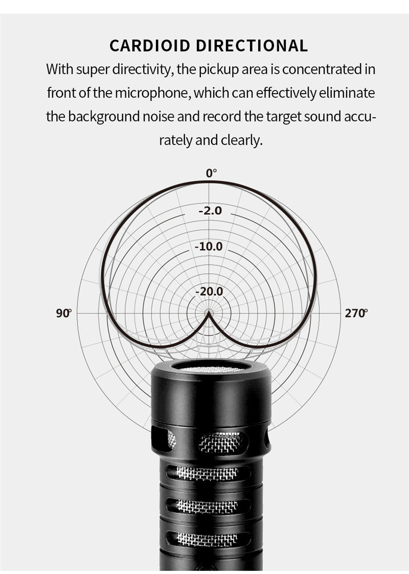 Comica VS09 TC cardioid type-c jack portable wireless microphone