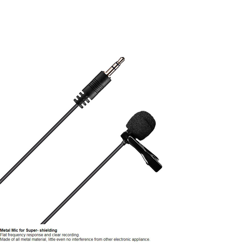 CoMica CVM-V01GP lavalier microphone clip-on omni-directional condenser recording mic