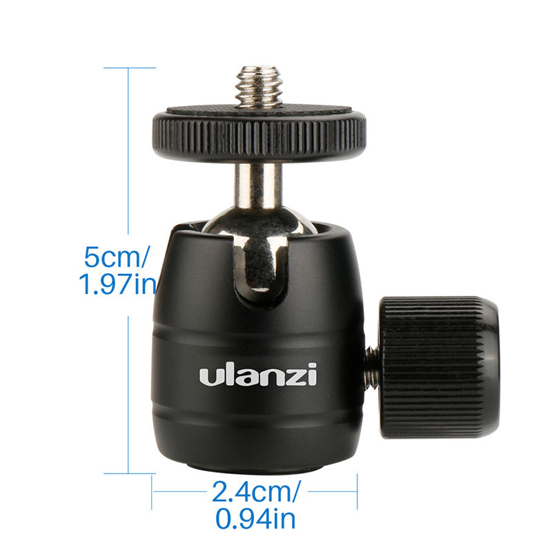 Ulanzi Aluminum Super Mini Ball Head Cold Shoe Adapter