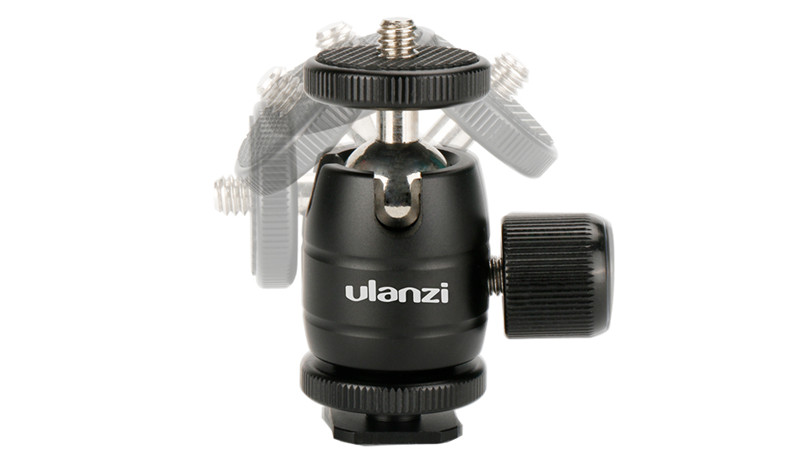 Ulanzi Aluminum Super Mini Ball Head Cold Shoe Adapter