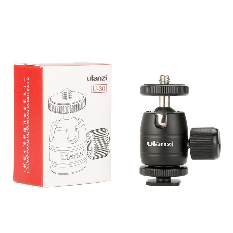 Ulanzi Aluminum Super Mini Ball Head Cold Shoe Adapter