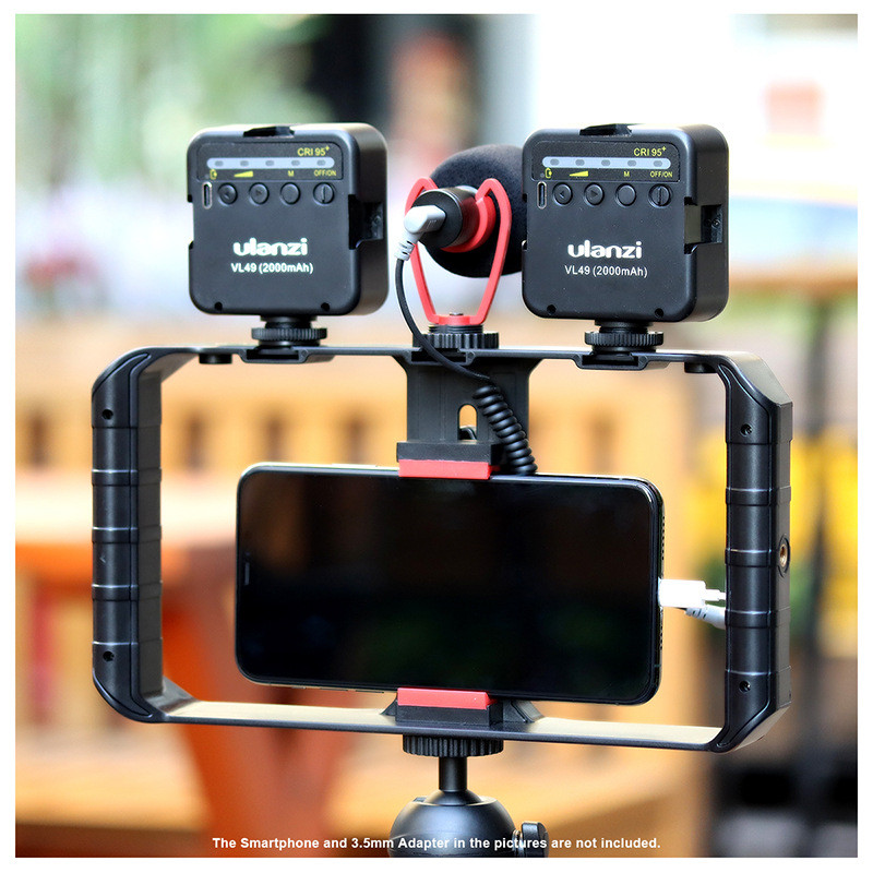 UALNZI smartphone video rig stabilizer phone grip handheld tripod film mount