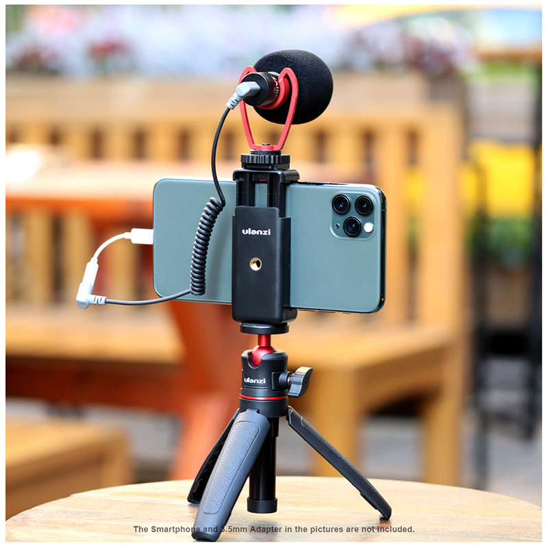 Ulanzi smartphone video kit2 mini tripod phone holder microphone