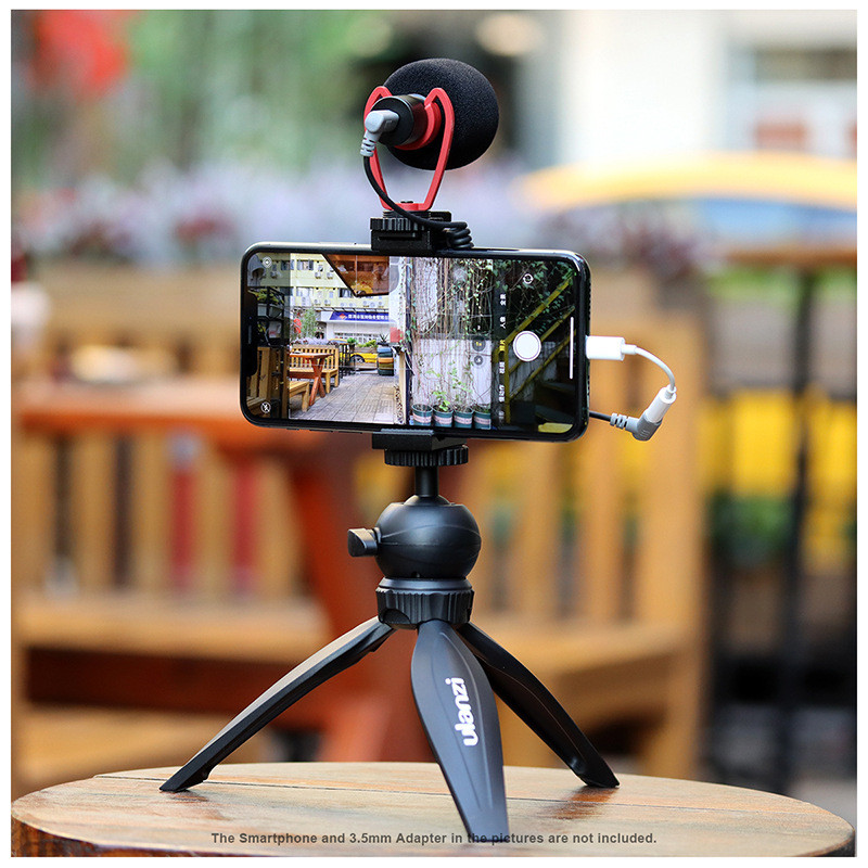 Ulanzi smartphone video kit2 mini tripod phone holder microphone