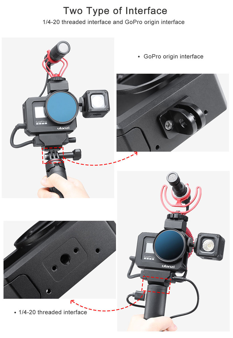 ULANZI G8-5 metal vlog cage for Gopro 8