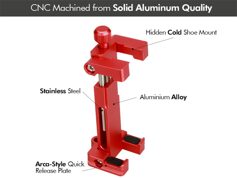 Ulanzi ST-03 metal smartphone tripod mount stand bracket arca-style holder 