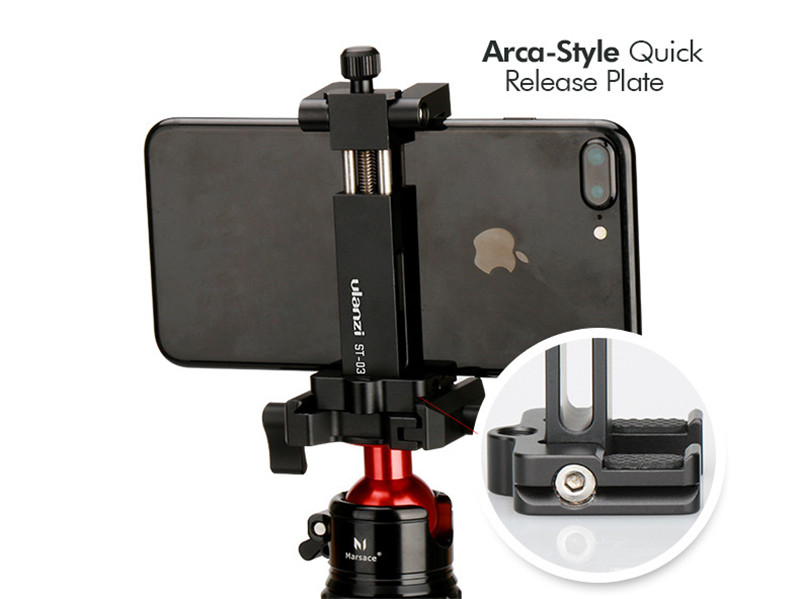 Ulanzi ST-03 metal smartphone tripod mount stand bracket arca-style holder 