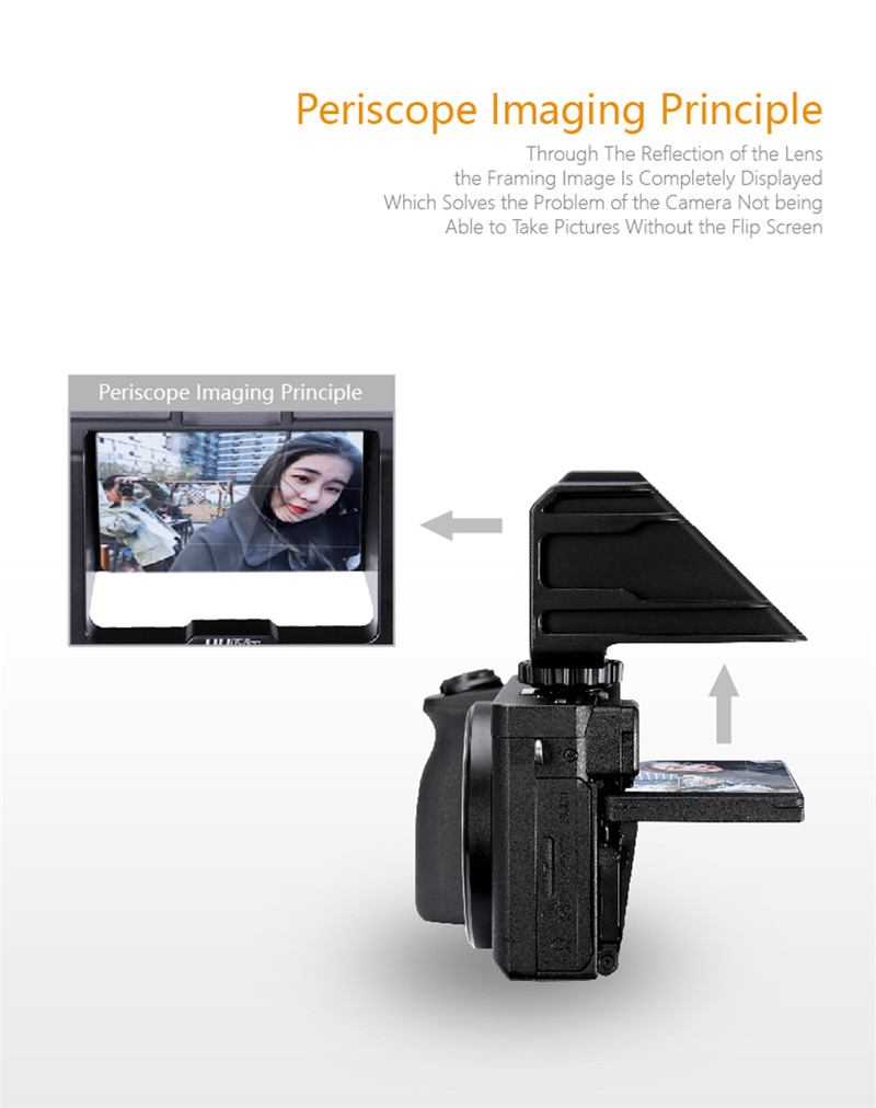 UURig R031 vlog camera stable selfie flip screen stand