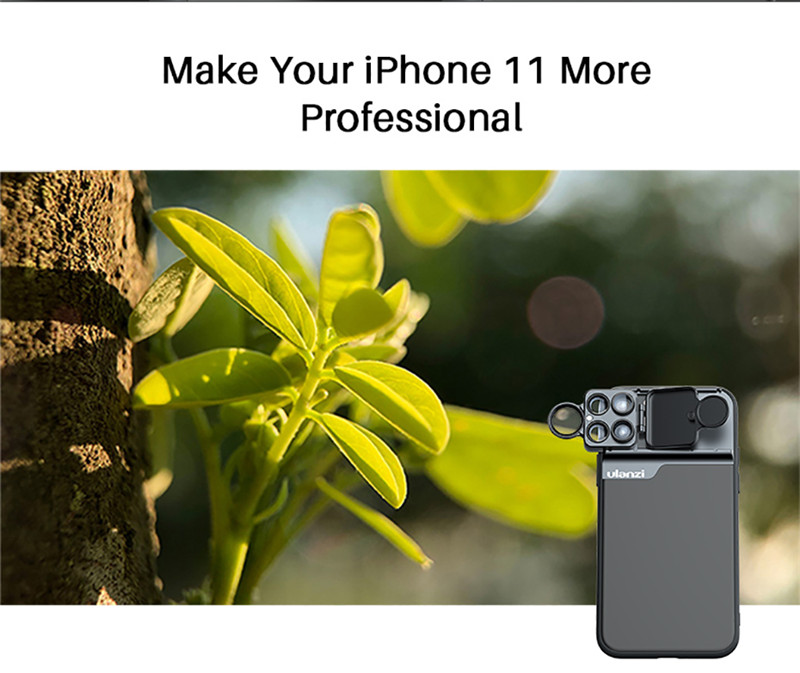 Ulanzi 5 in 1 20X super macro CPL fisheye telephoto lens For iphone pixel