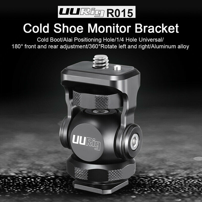 UUrig R015 camera adjustable cold shoe monitor mount bracket holder