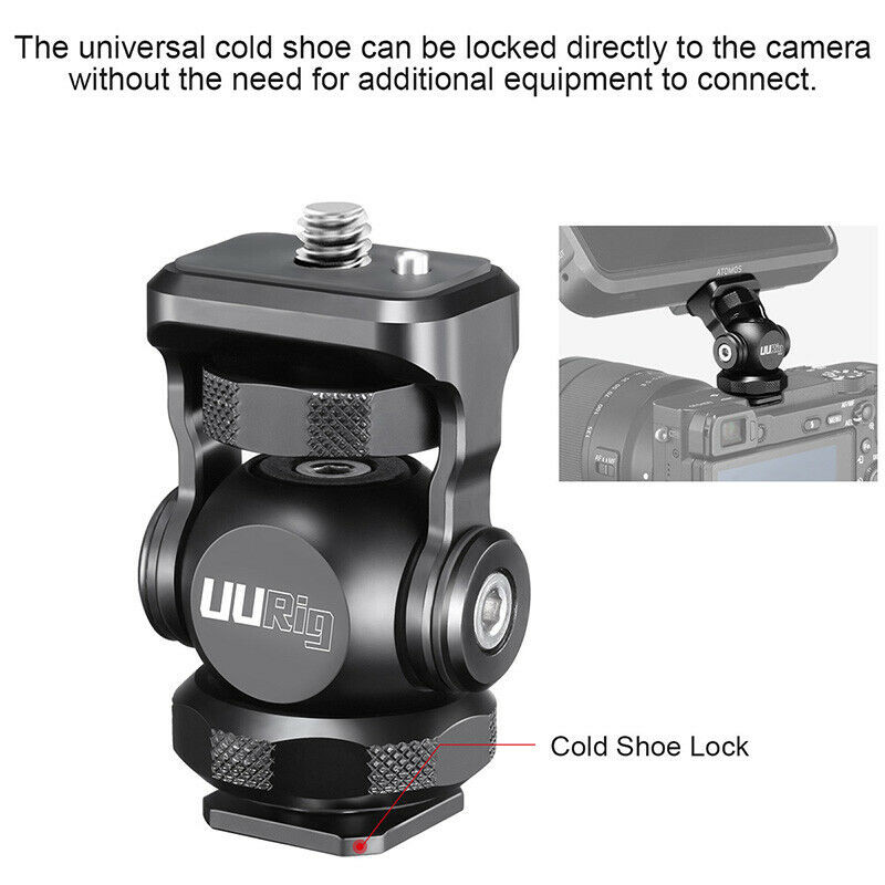 UUrig R015 camera adjustable cold shoe monitor mount bracket holder