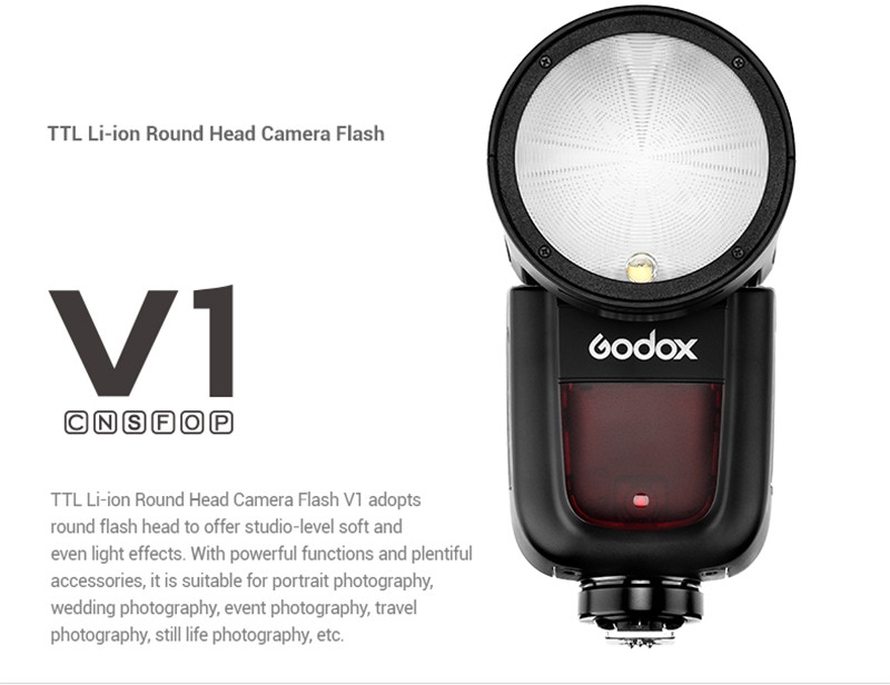 Godox V1 on-camera flash speedlight