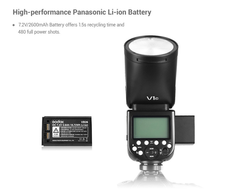 Godox V1 on-camera flash speedlight