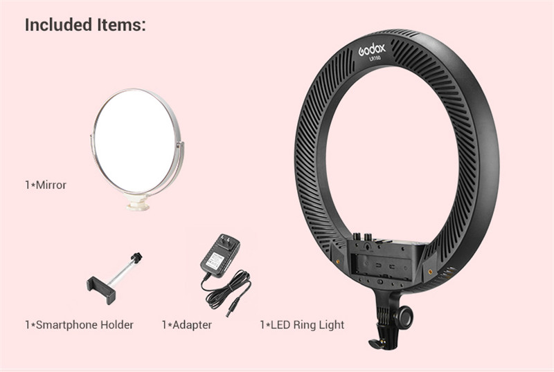 Godox LR160 LED ring light streaming makeup LED light