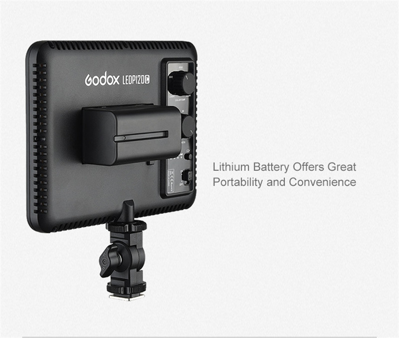 Godox Ultra Slim LEDP-120C 3300-5600k adjustable On-Camera Video Light