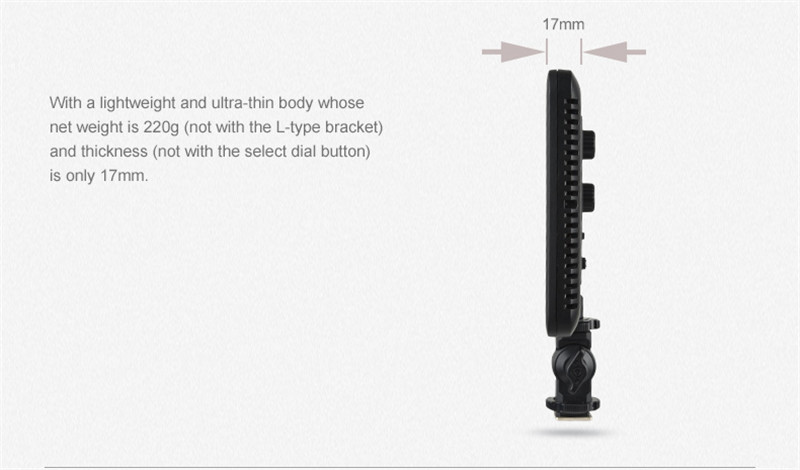 Godox Ultra Slim LEDP-120C 3300-5600k adjustable On-Camera Video Light