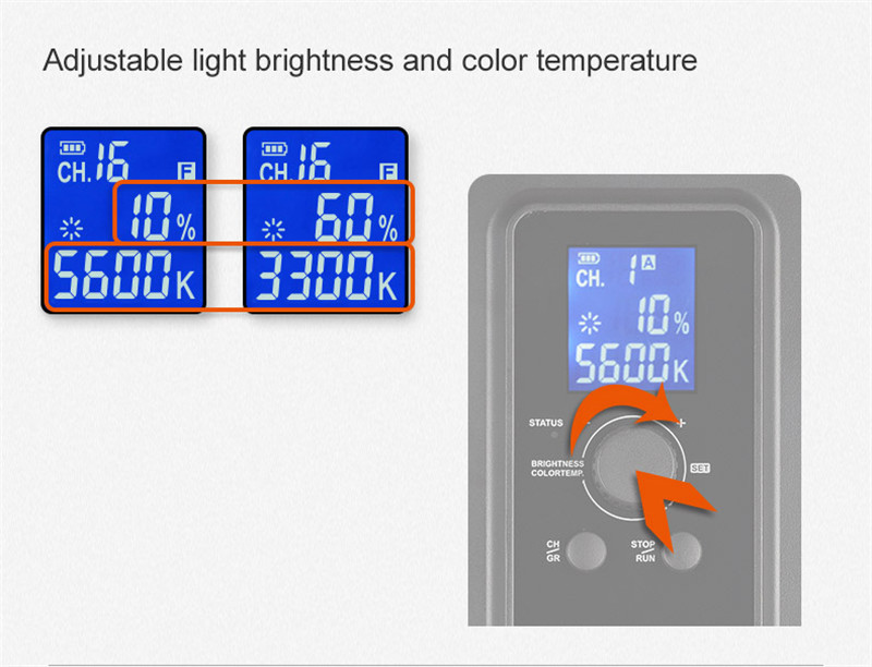 GODOX LEDP260C ultra-thin 30W 3300-5600k LED video light panel lamp GODOX LEDP260C ultra-thin 30W 3300-5600k LED video light panel lamp