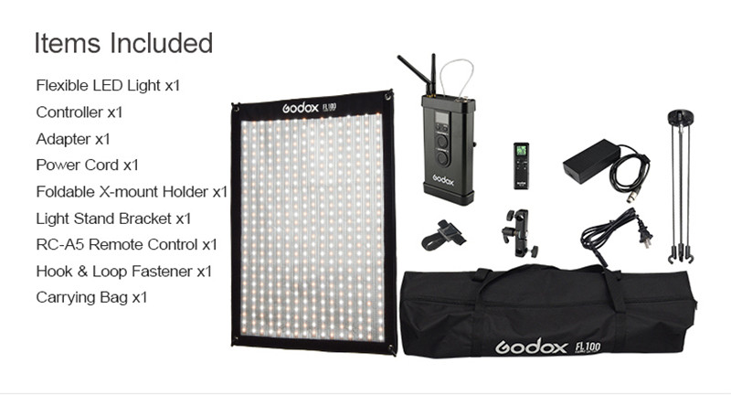 Godox flexible LED video light APP remote control photo foldable lighting