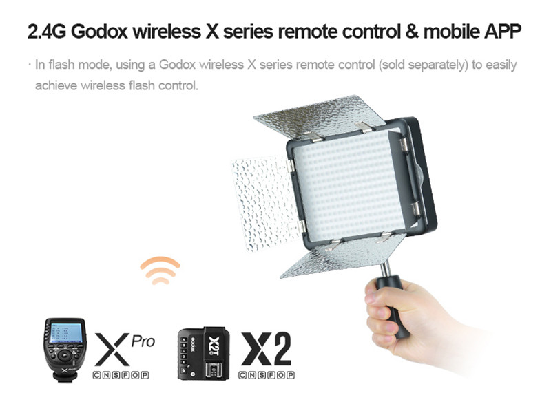 Godox LF308D LED on-camera video light studio strobe