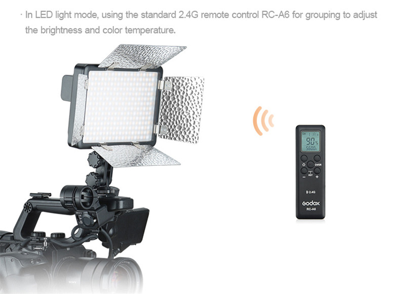 Godox LF308D LED on-camera video light studio strobe