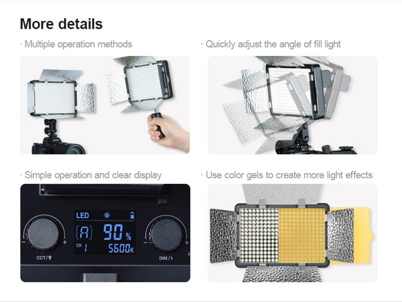Godox LF308D LED on-camera video light studio strobe