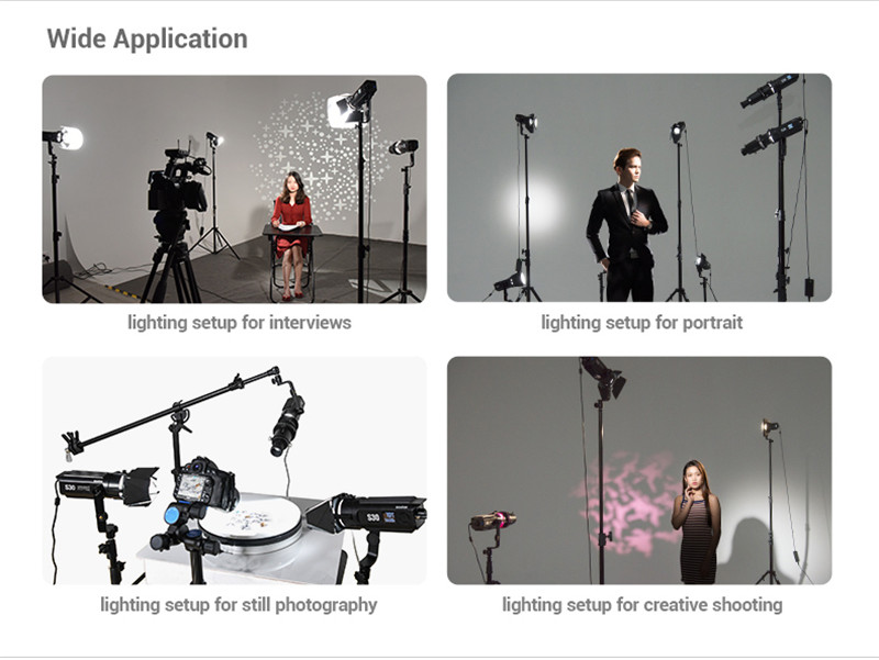 Godox S30 30Ws spotlight continuous foucsing LED light Godox S30 30Ws spotlight continuous foucsing LED light