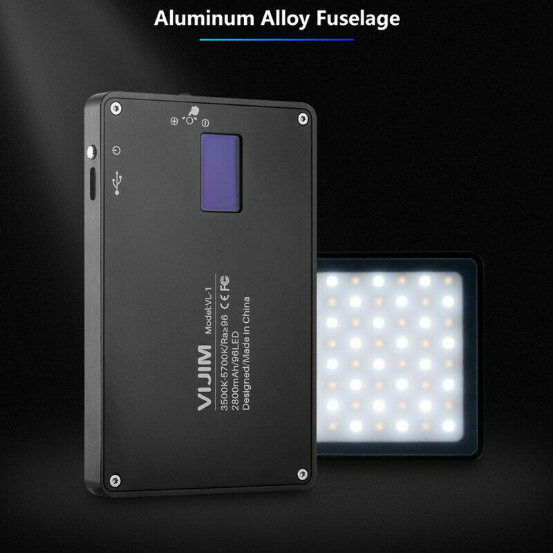 VIJIM DSLR LED video light on camera magnetic dimmable bi-color studio light VIJIM DSLR LED video light on camera magnetic dimmable bi-color studio light