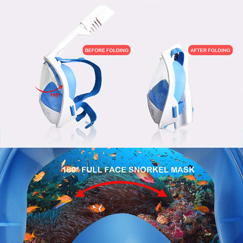 Anti frog full face snorkel mask