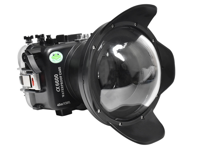 6 inch wide angle dry lens dome for Sony A6600 underwater housing waterproof case