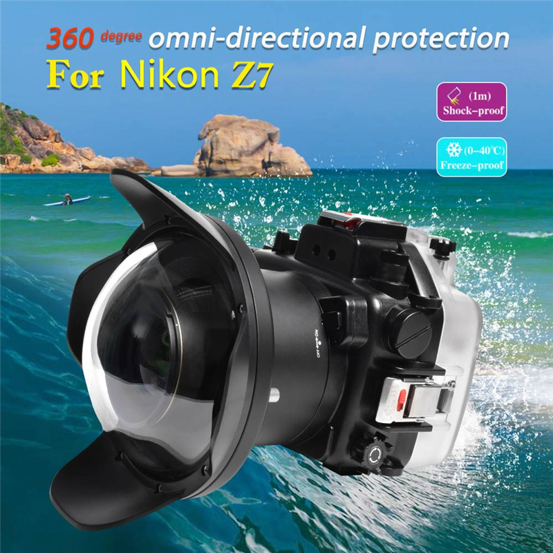 40M Sea Frogs Nikon Z7 Underwater Housing Waterproof Case 40M Sea Frogs Nikon Z7 Underwater Housing Waterproof Case