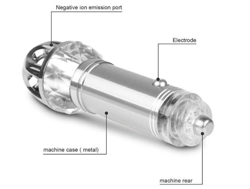 JO - 6821 car air Purifier ionizer mini auto vehicle gadget pure odor eliminator cleaner