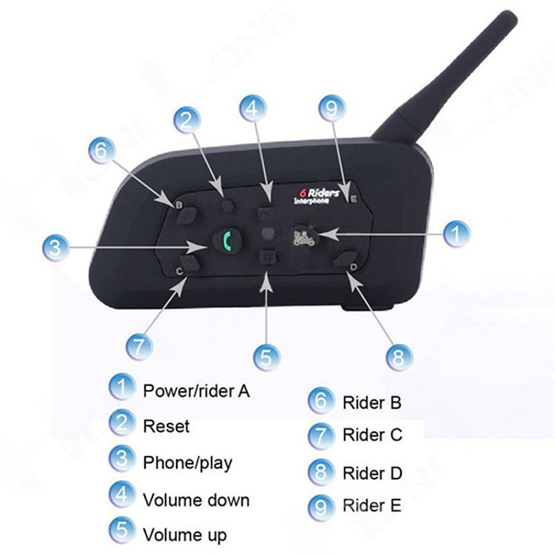 VNETPHONE motorcycle bluetooth helmet headset interphone wireless 6 riders handsfree headphone VNETPHONE motorcycle bluetooth helmet headset interphone wireless 6 riders handsfree headphone