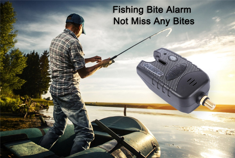 8 LEDs Sensitivity Fishing Bite Alarm Sound Alert Fishing Rod