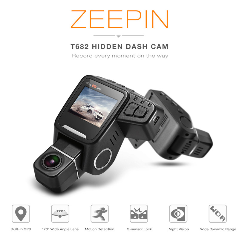 ZEEPIN T682 Rotation GPS FHD 1080P Car Driving Recorder