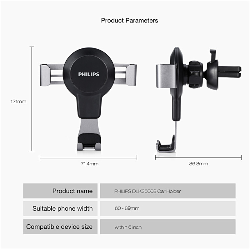 DLK35008 universal car vent mobile phone holder