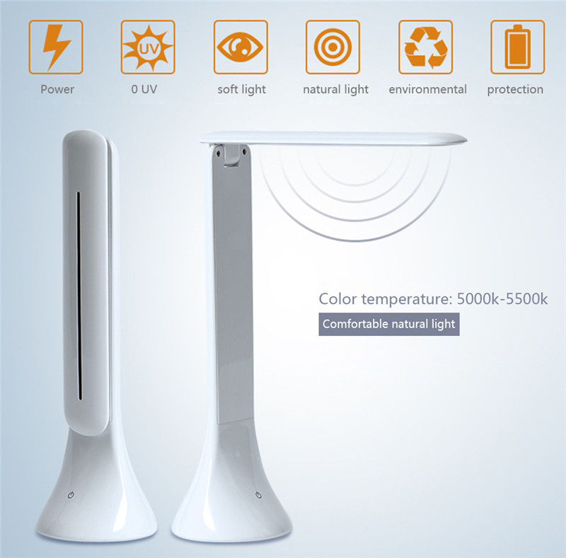 LED Desk Lamp Simple Folding Rechargeable light