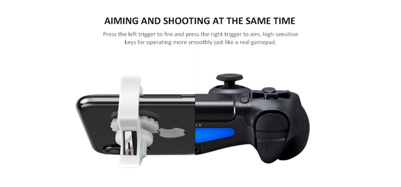 mobile gamepad trigger fire button sensitive shooting aim keys